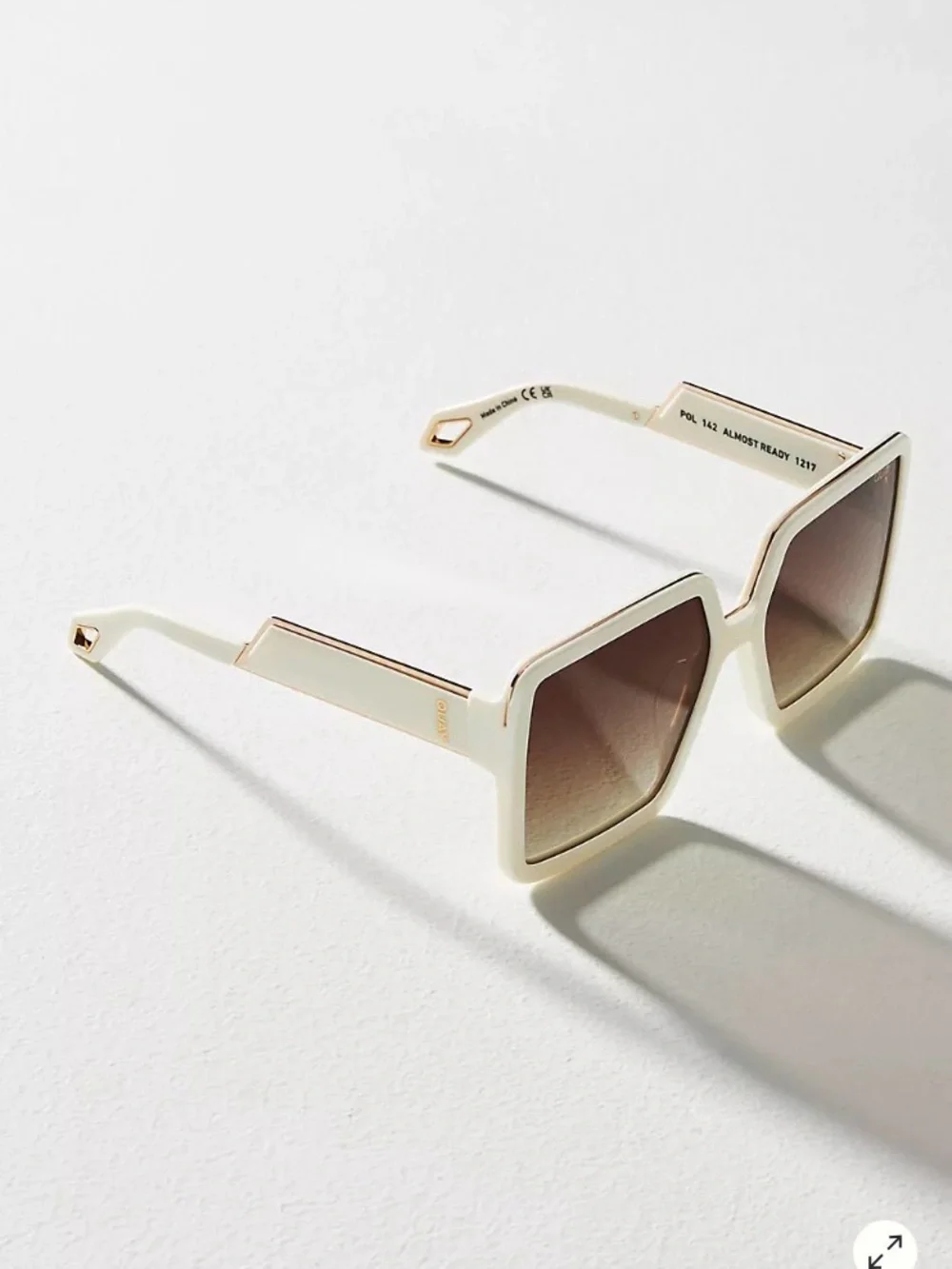 Quay Australia Almost Ready Polarized Oversized Square Sunglasses chic stylish